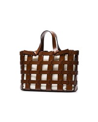 Sac fourre-tout en cuir marron Trademark