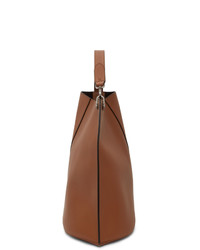 Sac fourre-tout en cuir marron Lanvin