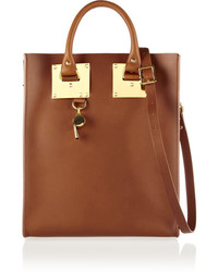 Sac fourre-tout en cuir marron Sophie Hulme