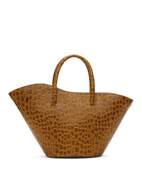 Sac fourre-tout en cuir marron Little Liffner