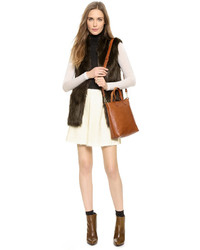 Sac fourre-tout en cuir marron Madewell