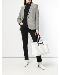 Sac fourre-tout en cuir matelassé blanc Givenchy