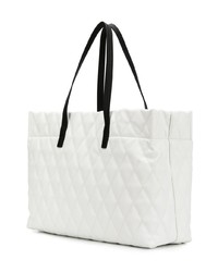 Sac fourre-tout en cuir matelassé blanc Givenchy