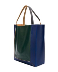 Sac fourre-tout en cuir multicolore Marni