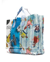 Sac fourre-tout en cuir multicolore Comme Des Garcons SHIRT