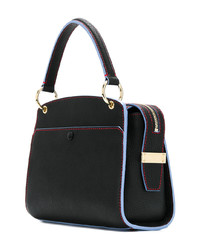 Sac fourre-tout en cuir noir Bally