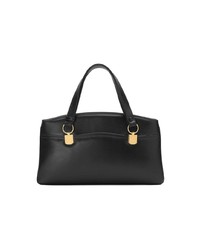 Sac fourre-tout en cuir noir Gucci