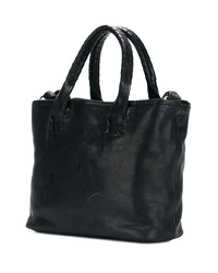 Sac fourre-tout en cuir noir Cornelian Taurus By Daisuke Iwanaga