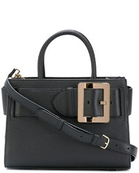 Sac fourre-tout en cuir noir Bally