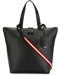 Sac fourre-tout en cuir noir Bally