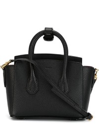 Sac fourre-tout en cuir noir Bally