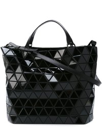 Sac fourre-tout en cuir noir Bao Bao Issey Miyake