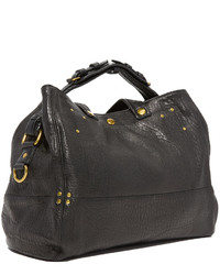 Sac fourre-tout en cuir noir Jerome Dreyfuss