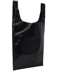 Sac fourre-tout en cuir noir Jil Sander