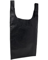 Sac fourre-tout en cuir noir Jil Sander