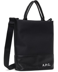 Sac fourre-tout en cuir noir A.P.C.