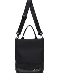 Sac fourre-tout en cuir noir A.P.C.