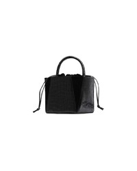 Sac fourre-tout en cuir noir Trademark