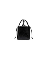 Sac fourre-tout en cuir noir Trademark