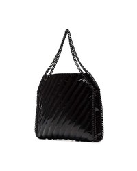 Sac fourre-tout en cuir noir Stella McCartney