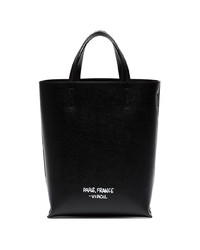 Sac fourre-tout en cuir noir Off-White