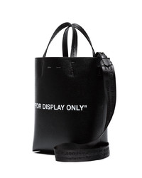 Sac fourre-tout en cuir noir Off-White