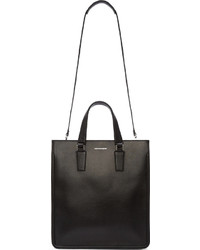 Sac fourre-tout en cuir noir Alexander McQueen