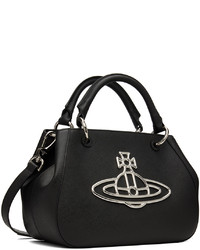 Sac fourre-tout en cuir noir Vivienne Westwood