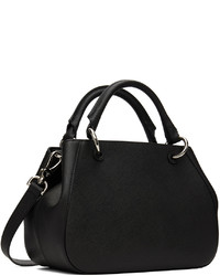 Sac fourre-tout en cuir noir Vivienne Westwood