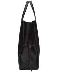 Sac fourre-tout en cuir noir Jil Sander