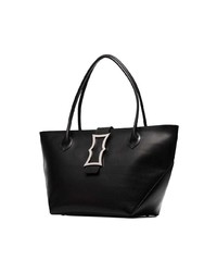 Sac fourre-tout en cuir noir Dorateymur