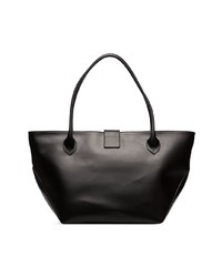 Sac fourre-tout en cuir noir Dorateymur