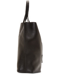 Sac fourre-tout en cuir noir Maison Margiela