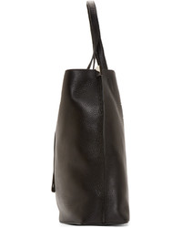 Sac fourre-tout en cuir noir Maison Margiela