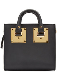 Sac fourre-tout en cuir noir Sophie Hulme