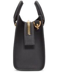 Sac fourre-tout en cuir noir Sophie Hulme