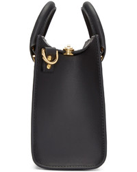 Sac fourre-tout en cuir noir Sophie Hulme