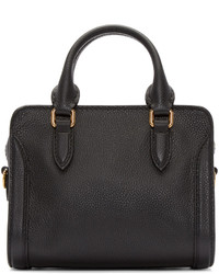 Sac fourre-tout en cuir noir Alexander McQueen