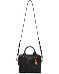 Sac fourre-tout en cuir noir Alexander McQueen