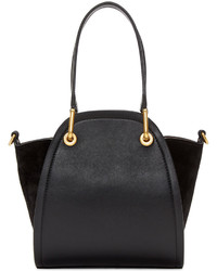 Sac fourre-tout en cuir noir Maiyet