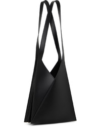 Sac fourre-tout en cuir noir MM6 MAISON MARGIELA