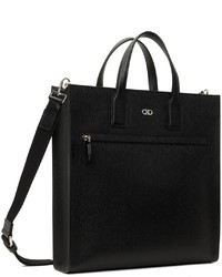 Sac fourre-tout en cuir noir Ferragamo