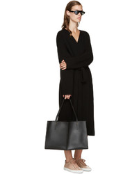 Sac fourre-tout en cuir noir Maiyet