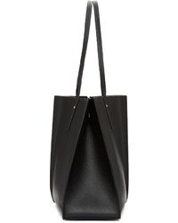 Sac fourre-tout en cuir noir Maiyet