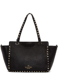 Sac fourre-tout en cuir noir Valentino