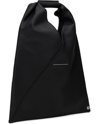 Sac fourre-tout en cuir noir MM6 MAISON MARGIELA