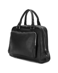 Sac fourre-tout en cuir noir Cornelian Taurus By Daisuke Iwanaga