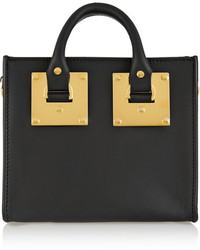 Sac fourre-tout en cuir noir Sophie Hulme