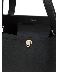 Sac fourre-tout en cuir noir Valextra