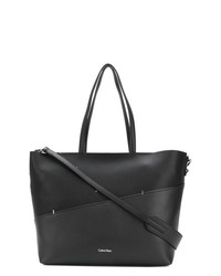 Sac fourre-tout en cuir noir Calvin Klein Jeans